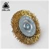 75mm Customized Logo Round Wire Brush With Shaft