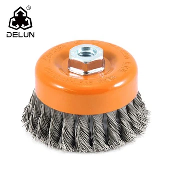 4 -inch gedraaide geknoopte draadbekerborstel Duurzaam type